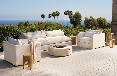 Patio furniture on deck built with TimberTech deck boards